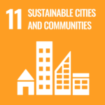 SDG Goal 11 icon: Sustainable Cities and Communities